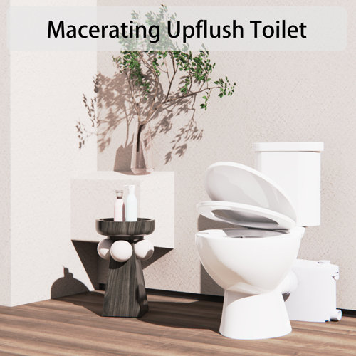 SUPERFLO Macerating Toilet with Waste Disposal and Upflush Toilet